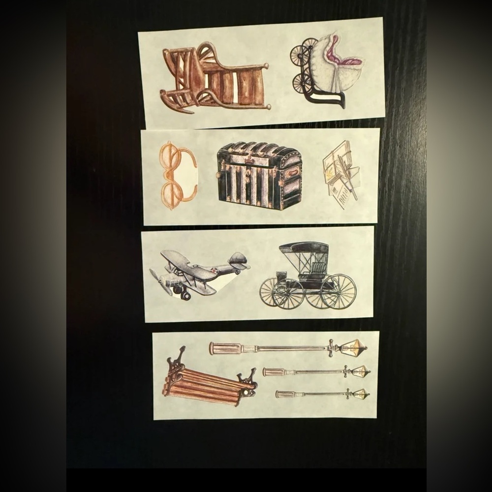 Creative Memories Elegant Sticker Set - Gray and White